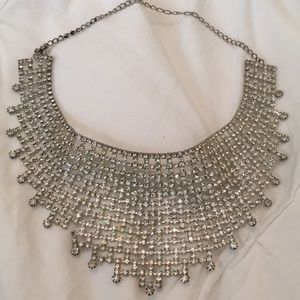 Cubic Zirconia Crystal Choker Necklace